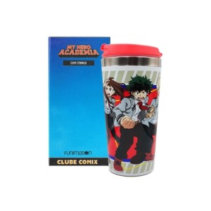 145039999 COPO VIAGEM MY HERO ACADEMIA PERSONAGENS 450ML