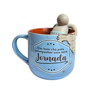 10024997 CANECA 350ML C/INFUSOR P/CHA NOVA JORNADA