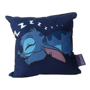 10065124 ALMOFADA FIBRA VELUDO 25X25CM STITCH JUST CHILL