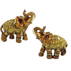 MELF-G300 ELEFANTE DECORATIVO 14,5X15,5X7,5CM