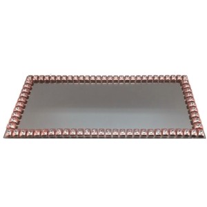 TESP-96 SUPORTE ESPELHADO ROSE 26,5X12CM