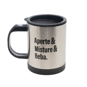 2895 CANECA MIXER COM TAMPA AÇO INOX 380ML