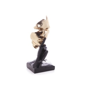 61508 FIGURA FACE DECORATIVA 13X11X31CM