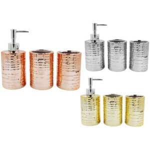 396C KIT BANHEIRO REDONDO CROMADO  3 PEÇAS