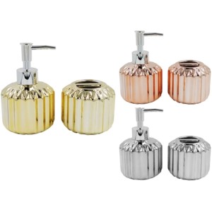 397C KIT BANHEIRO REDONDO  CROMADO  2 PEÇAS