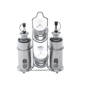 A0113 JOGO DE GALHETEIRO INOX 4 PEÇAS