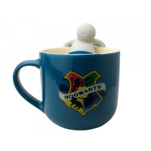 10025109 CANECA 350ML C/INFUSOR P/CHA HOGWARTS HOUSES