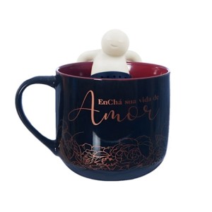 10024961 CANECA 350ML C/ INFUSOR P/ CHA ENCHA SUA VIDA