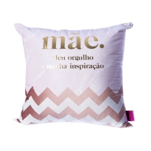 10064961 ALMOFADA FIBRA VELUDO 40X40CM MAE MARMORE