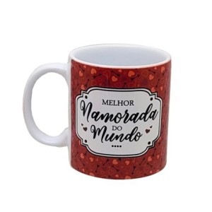 N8-1 CANECA 330ML  MELHOR NAMORADA DO MUNDO