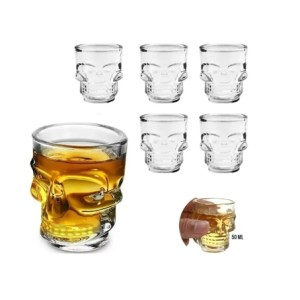 KL-S50 CONJUNTO 6 COPOS CAVEIRA 50ML