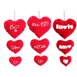 FC-2753 ENFEITE CORACAO PARA PAREDE 74X32X11CM