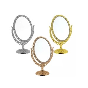 FA307 ESPELHO DE MESA OVAL DUPLA FACE 24X16CM