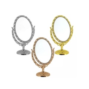 FA308 ESPELHO DE MESA OVAL DUPLA FACE 31X19CM