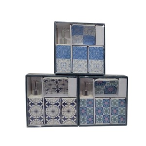 2905 JOGO PARA BANHEIRO QUADRADO 4 PCS