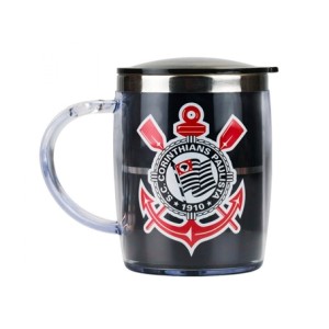 QH002L-1 CANECA TERMICA C/TAMPA CORINTHIANS 450ML