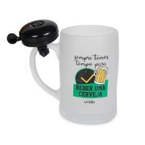 3054 CANECA CAMPAINHA 400ML BEBER UMA CERVEJA