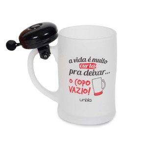 3052 CANECA CAMPAINHA 400ML A VIDA E MUITO CURTA