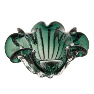 29002 CENTRO DE MESA DECORATIVO ITALY VERDE ESMERALDA 21X10CM