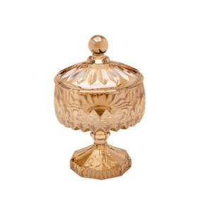 35198 POTICHE DECORATIVO C/PE LOUISE AMBAR 11X18CM