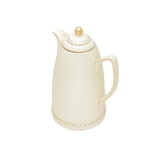 35491 GARRAFA TERMICA PORCELANA RENDA CREME 28CM 900ML