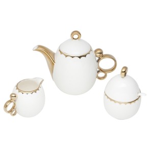 3782 CONJ 3 PECAS P/CHA EGG PORCELANA