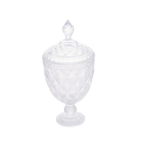 7770 POTICHE DECORATIVO C/PE DIAMOND TRANSPARENTE