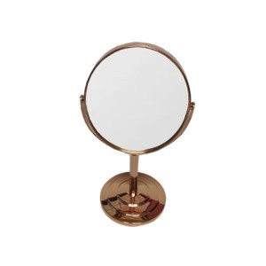 BM360840 ESPELHO OVAL BASE RETA ROSE 13X15CM