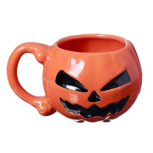 10024987 CANECA FORMATO 3D 500ML HALLOWEN PUMPKIN