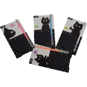 95-19 LEMBRETE AUTO ADESIVO GATO 50F 72X68MM