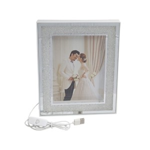 BM362483 PORTA RETRATO 15X20CM USB C/ILUMINACAO