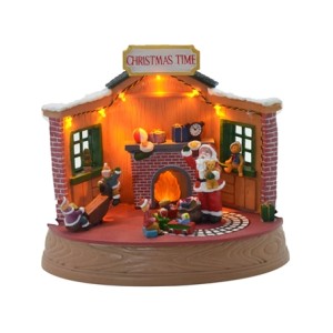 501-017 CENARIO NATAL COM LUZ SOM E MOVIMENTO 23X16,5X19,5CM