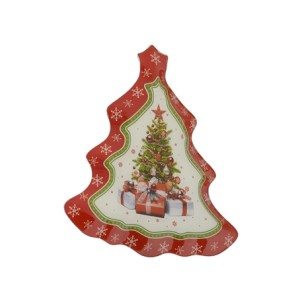001-179 PRATO DECORATIVO ARVORE NATAL 25X25CM
