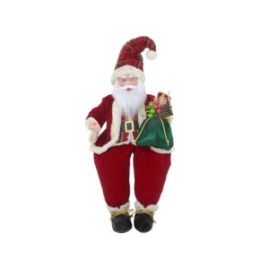 543-165 PAPAI NOEL DECORATIVO MUSICAL 28X13X66CM