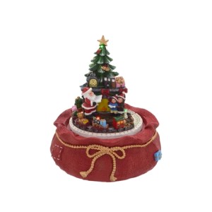 185-059 CENARIO NATAL COM LUZ SOM E MOVIMENTO 17X17X21CM