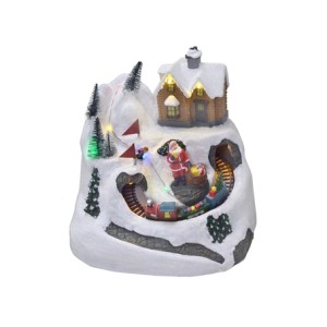 501-033 CENARIO NATAL COM LUZ SOM E MOVIMENTO 20X16,5X19CM