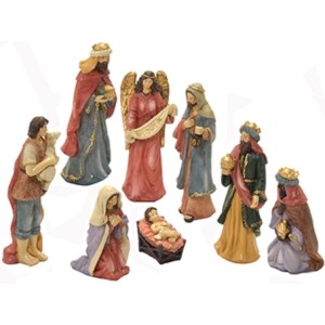 106-186 PRESEPIO 8 PECAS 16CM