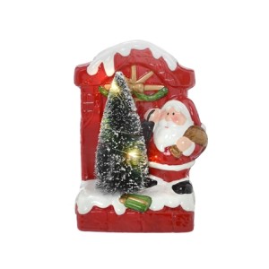 654-041 PAPAI NOEL DECORATIVO COM LUZ 11X8X15CM