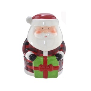 106-181 POTICHE PAPAI NOEL 12X11X17CM