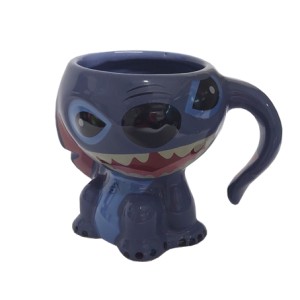 10025459 CANECA FORMATO 3D 250ML ORELHA DE ALCA STITCH