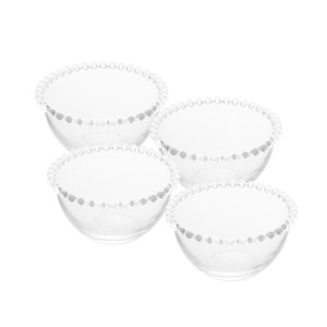 27895 CONJ 4 BOWLS PEARL 14X8CM