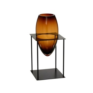 209-021 VASO COM SUPORTE DECORATIVO 17X17X35,5CM
