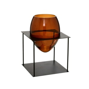 209-022 VASO COM SUPORTE DECORATIVO 21,5X21,5X31CM