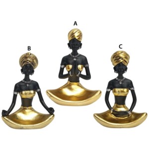 MRES-161 ENFEITE YOGA AFRICANA 13CM