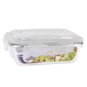 G1903 POTE QUADRADO COM TAMPA 1040ML