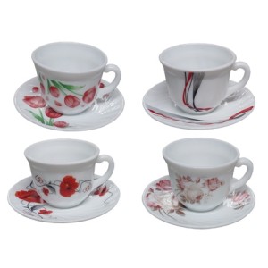 BRHM-15222 JOGO 12 PECAS XICARAS DE CHA 190ML