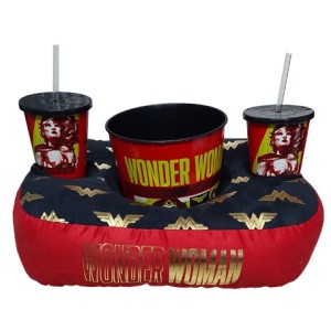 10064898 KIT ALMOFADA PIPOCA FIBRA SUEDE WONDER WOMAN