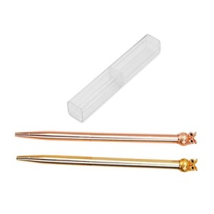 1833B CANETA ESFERO CORUJA14CM METAL