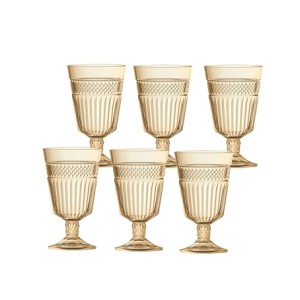 26578 JOGO DE 6 TACAS PALACE 330ML  AMBAR LUSTER