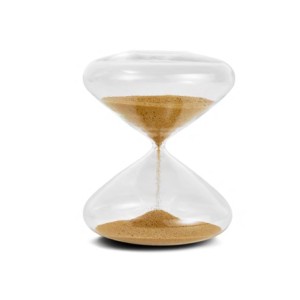 17859 AMPULHETA 15CM DOURADA